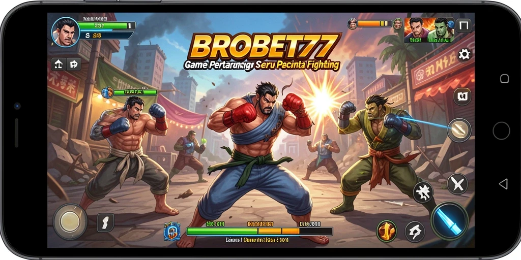Tampilan intens dari pertarungan di BROBET77 dengan karakter unik.