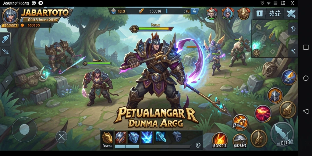 Tampilan seru gameplay JABARTOTO dengan aksi bertarung yang mendebarkan.