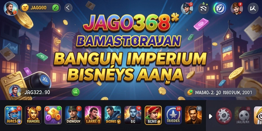Tangkapan layar gameplay JAGO368 menunjukkan manajemen bisnis yang mengasyikkan.