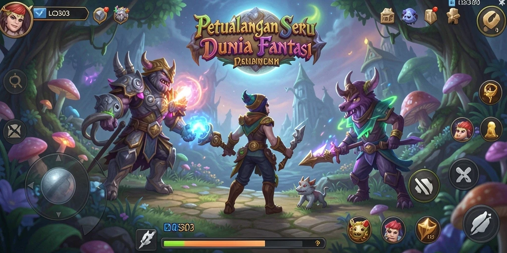 Tampilan gameplay seru dari LOS303 dengan elemen RPG yang mendalam.