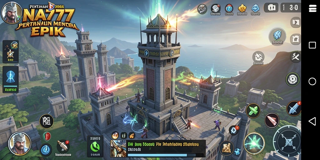 Gameplay menantang dan menarik di NA777 Tower Defense.