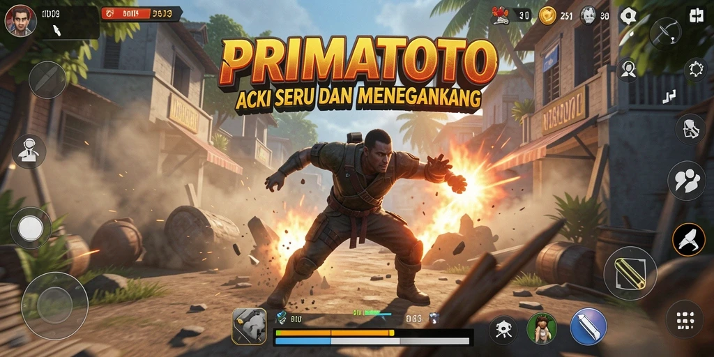 Tangkapan layar menampilkan aksi seru dalam PRIMATOTO.