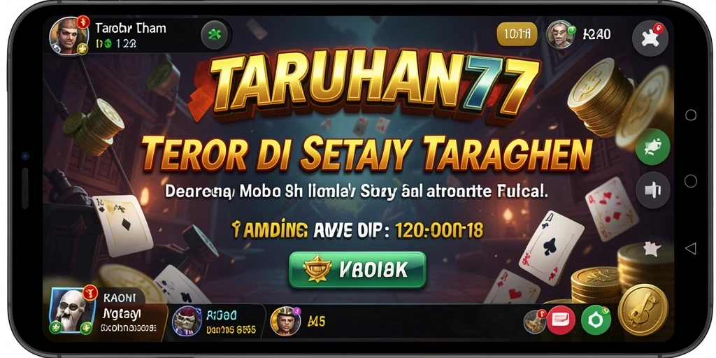 Gameplay TARUHAN77 yang menegangkan dengan suasana Horror.